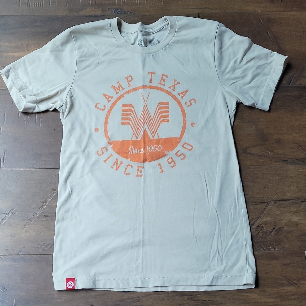 Camp Texas Graphic T-Shirt - Cream and Orange